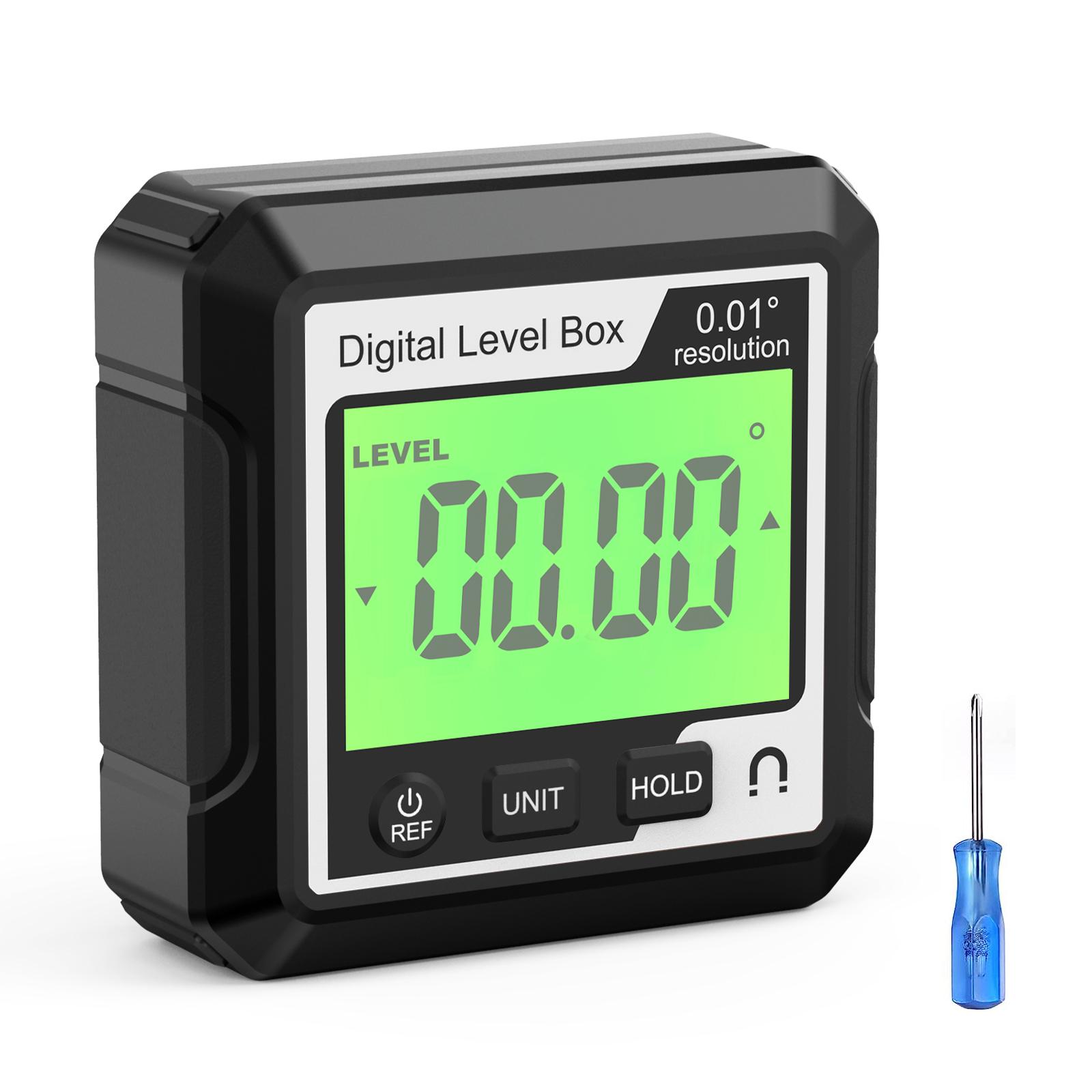 Digital Electronic Level Inclinometer Digital Angle Finder Protractor For Woodworking Precision Level Box Magnetic Based чёрный