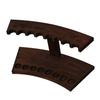 Exquisite Dark Brown Bamboo Incense Holder & Tube Display for Agarwood Sticks