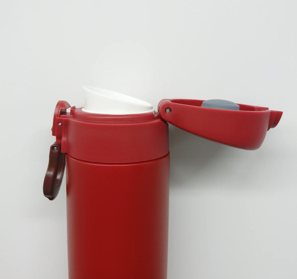 Peacock Water Bottle Mug Bottle Red Stainless Steel Bottle Mug Type R The-peacock 0.35L AKF-35