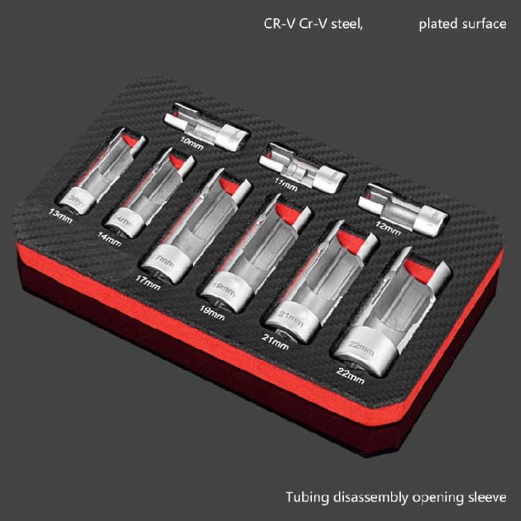 9Pcs  Socket Set, Automotive Sending Unit Sensors Socket Set,10-22mm Disassembly Socket