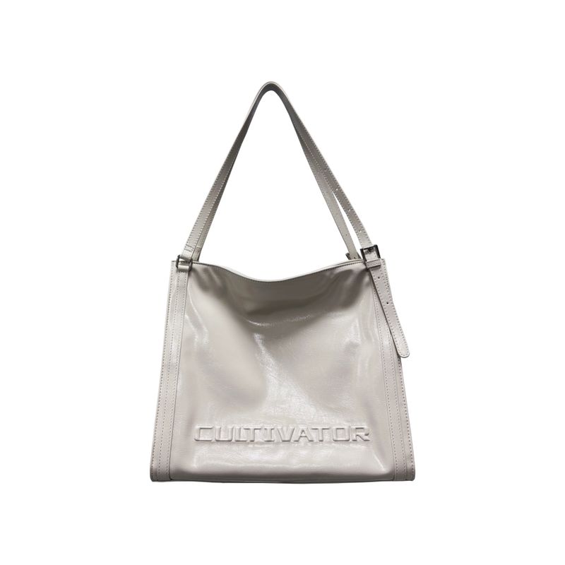 

Cultivator Original Niche Simple Casual All-Match Shoulder Satchel Commuter Bag Tote Bag 2025 Spring and Summer New Creamy-white (In Stock)