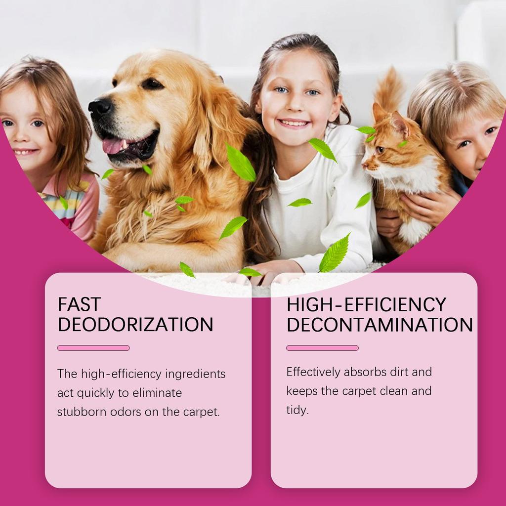 Teppich- und Raumerfrischer für Haustiere, Teppichpulver, Tiergeruch, sanfte Geruchsentfernung, 150 g