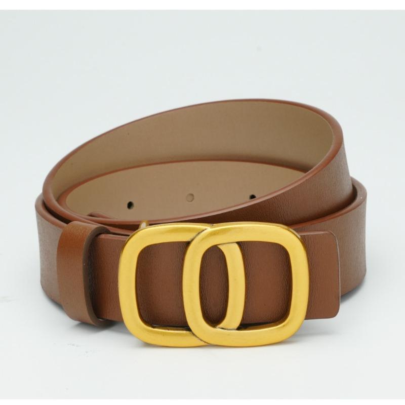 Women's Belt Dress Smooth Buckle Women's Skirt and Decorative Women's Belt Versatile Thin Belt