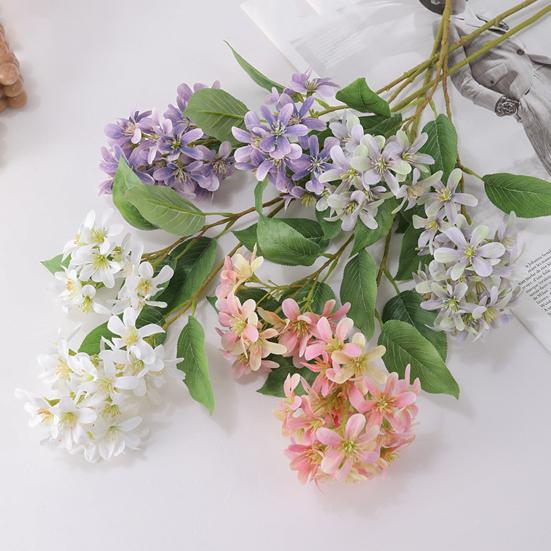 Artificial Lilac Realistic Faux Flowers with Bendable Stem Long-lasting Artificial Lilac Flowers Branch for Vase Table Centerpieces Wedding Bouquet