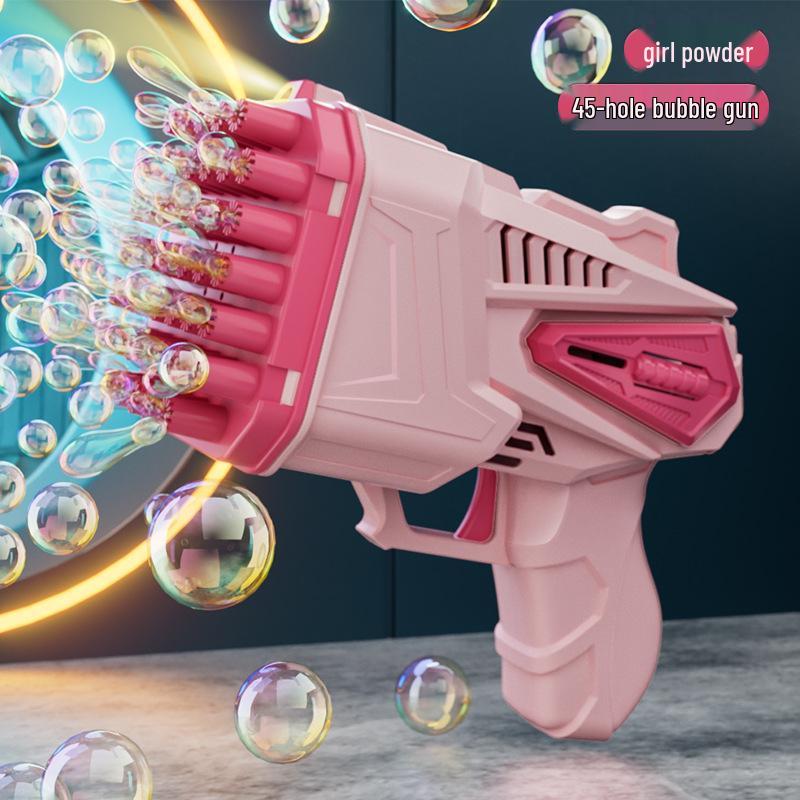 Hot-Selling Automatic Luminous Gatling Bubble Gun - Perfect Toy for Kids