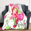 1Pc Strawberry Shortcake Party Blanket For Couch Bed Plush Cozy Fuzzy Blanket Super Soft Warm Blankets For Fall And Winter 0918252