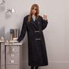 unifree Faux Two-Piece Wool Coat with Knitted Hood