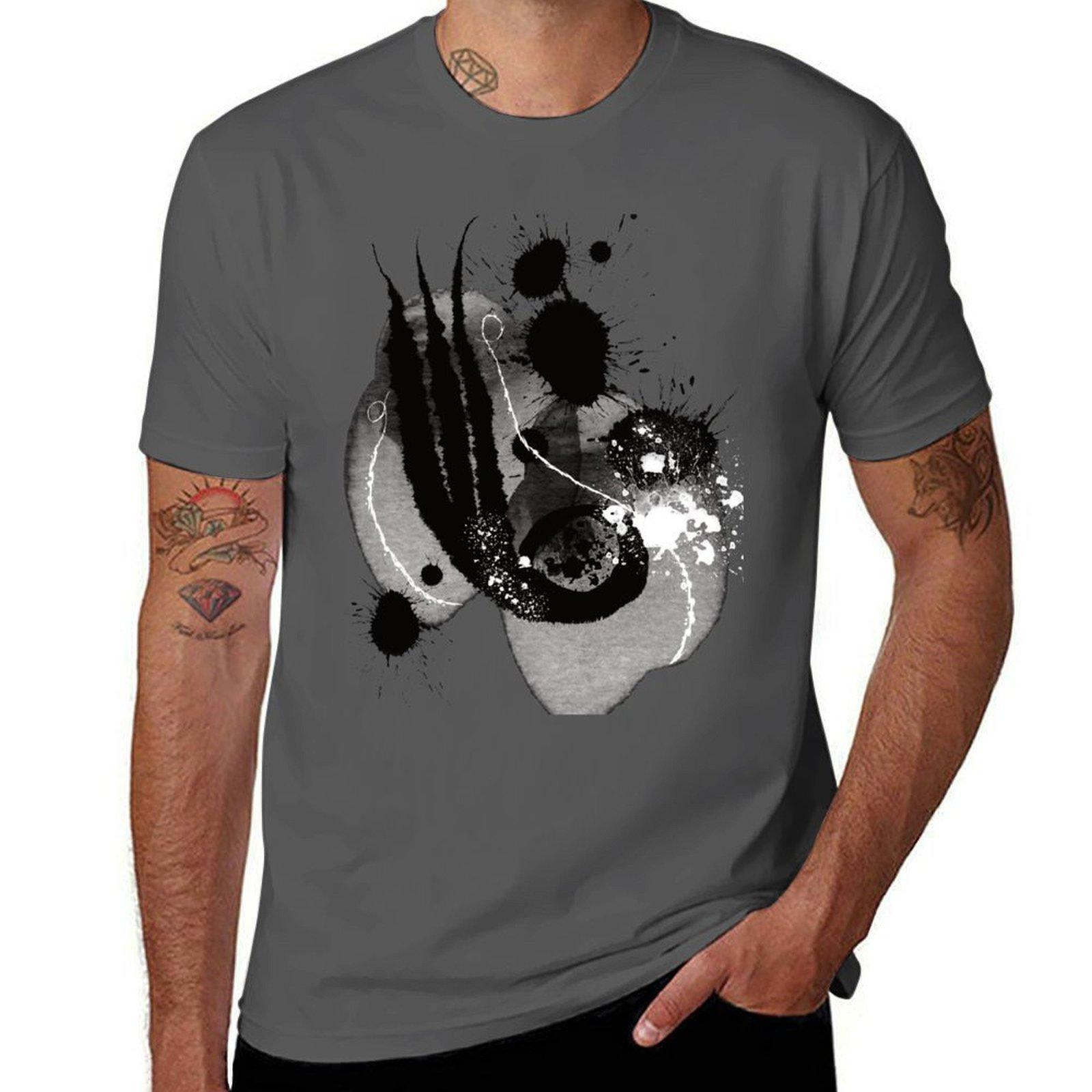 

Abstraction I T-Shirt essential t shirt man t shirt cotton high quality T-Shirt 4XL