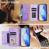 For Motorola Moto G56 5G Case Zipper Pocket Multiple Card Slots Leather Phone Cover