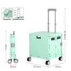 Folding Utility Cart with Detachable Lid and Universal Wheels