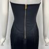 European & American Tassel Halterneck Bodycon Bandage Dress