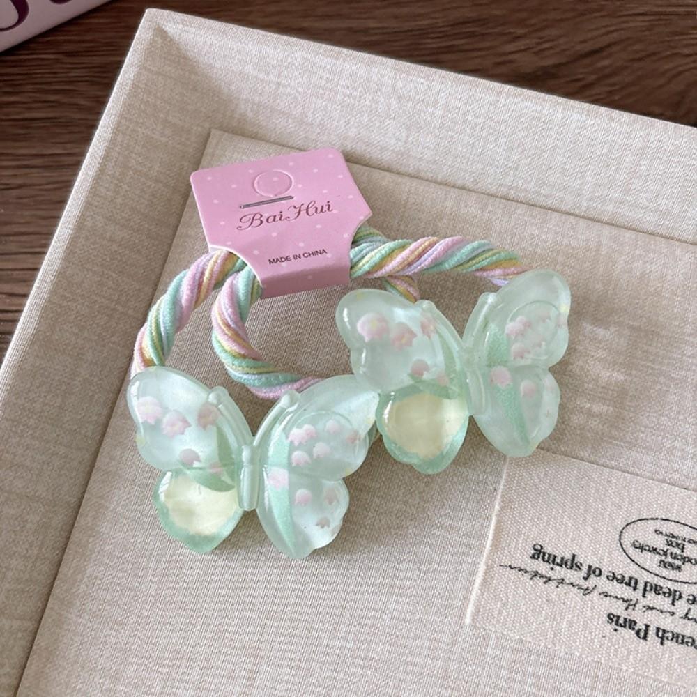 10Pcs Cute Elastic Rubber Band Sweet Hair Rope Luxury Princess Headwear Hair Accessories