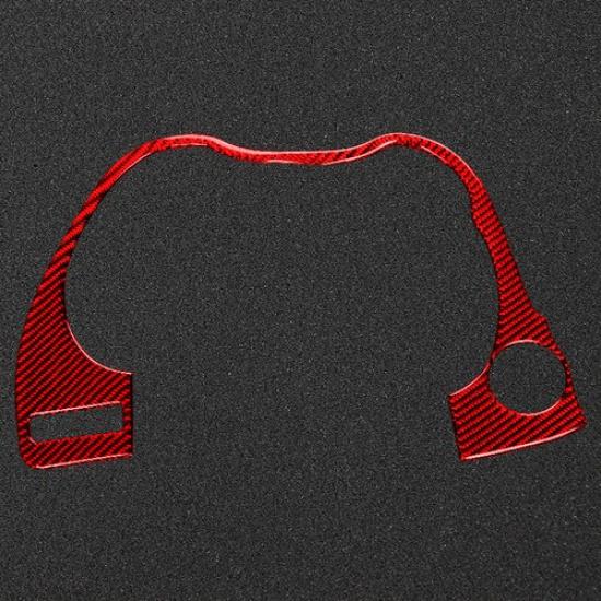 Bright Red Carbon Fiber Car Driver Dashboard Edge Sticker For Infiniti Q50 14-20