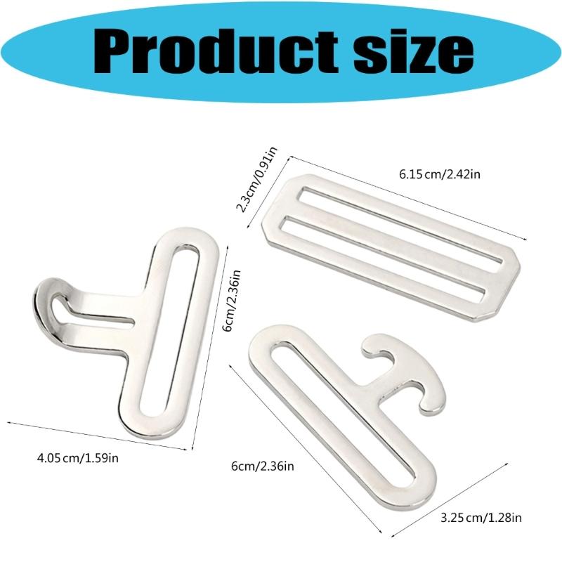 6pack Durability Alloys Replacement Rings Corrosions Resistant Horse Blanket Surcingle Buckles for Equestrian Gear