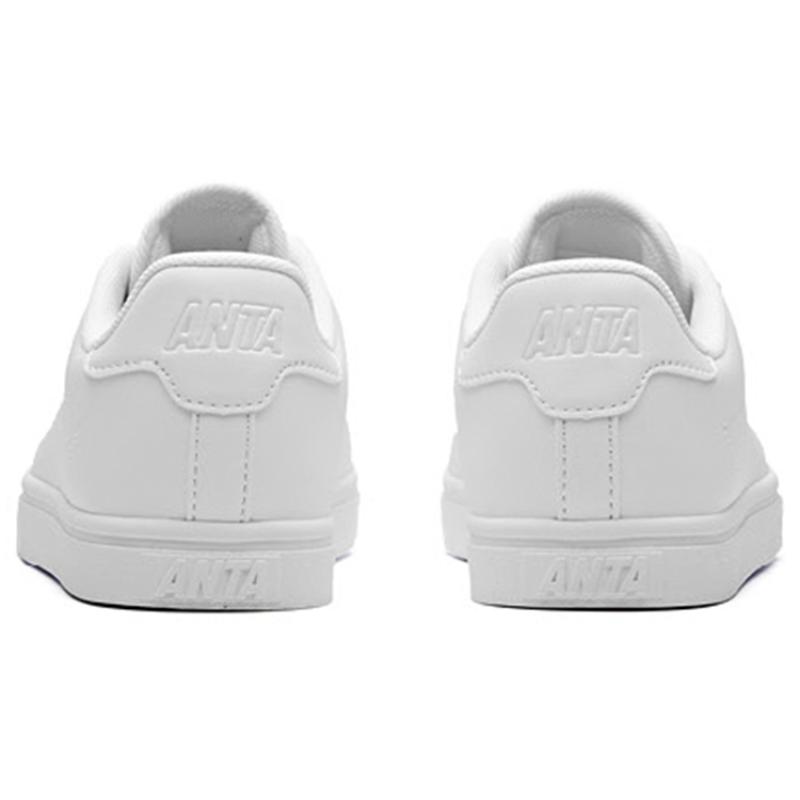 Anta Life Collection Anti-Slip Wear-Resistant Low-Top Skateboard Shoes Women's White Sneakers 92628004-4