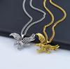 Edelstahl Retro Adlerflügel Halskette Herren Schwere Industrie Dominanter Anhänger Tier Adler Anhänger Modeschmuck Geschenk