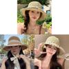 Yuna Style Straw Hat With Wide Brim For Sun Protection And Beach Wear