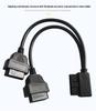 OBD2 Dual Port Extension Cable for Car Diagnostics
