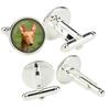 Pharaoh Hound, Kelb tal-Fenek - Cufflinks In a Box, Handmade Jewelry, Product of the Brand