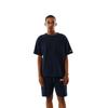 Champion Short Sleeve Pocket Size Cotton USA Reverse Garment Crew Navy Size Men's T-Shirt, Navy, XL, 100% 9.4oz Weave® Wash, Neck, Blue, C3-Z319Z
