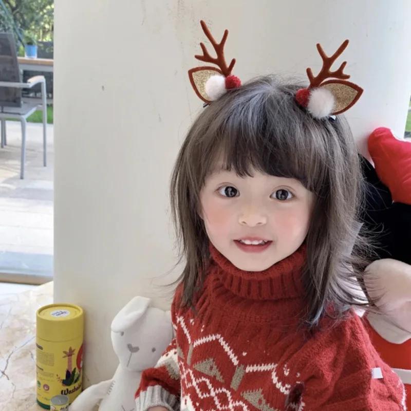 Neujahr Weihnachten Haarnadel Kinder Haarspangen Schleife Hirsch Weihnachtsmann Weihnachts Kopfschmuck Mädchen Kinder Haarschmuck