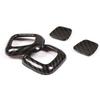 For Benz GLE GLS 2020-2022 Carbon Fiber Seat Headrest Button Frame Cover Trim 4*