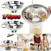 1/5pcs Stainless Steel Wide Mouth Funnel Multifunctional Easy Clean Jam Canning Funnel For Liquid Spices Filling Kitchen Tools