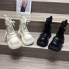 High Heels Women Ankle Boots Designer Mesh Platform Shoes Autumn  Fashion Chelsea Boots New Trend Dress Mujer De Sandalias