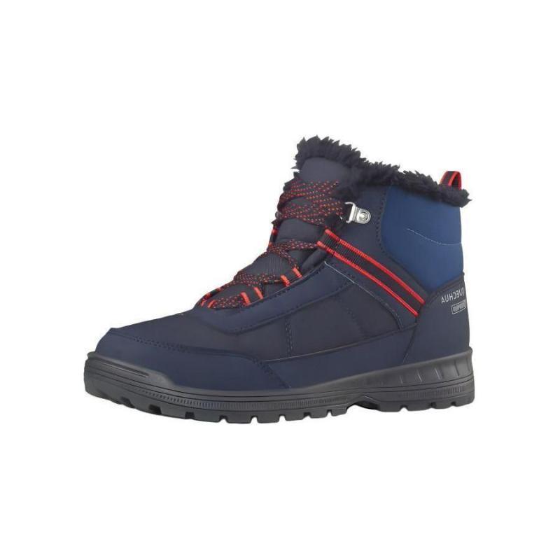 

DECATHLON SH100 Comfortable Non-Slip Waterproof Warm Mid-Top Outdoor Shoes Dark Blue Children s Model 36