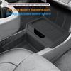 TPE Under Central Control Storage Box For Tesla Model Y Standard 2025+ Flip Cover design Tissue Box Storage interior Accessories
