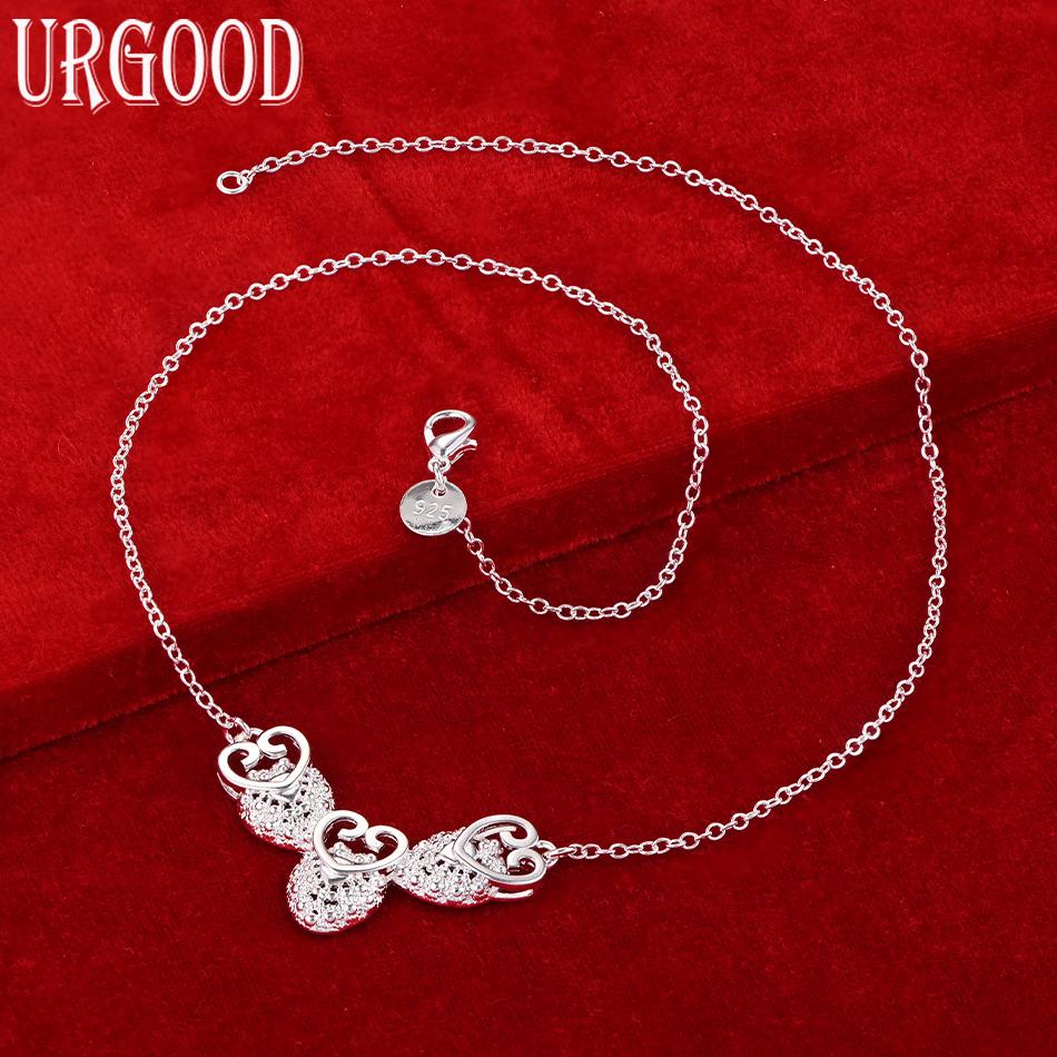 925 Sterling Silver Wedding Jewelry Charm Necklace