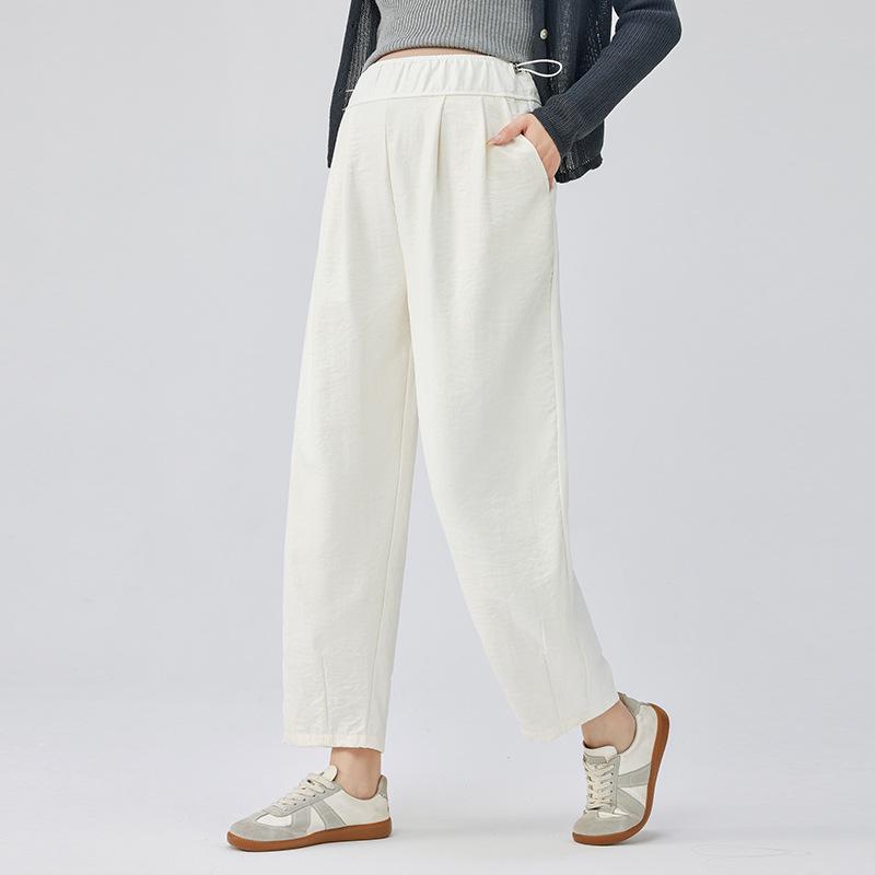 

Maternity Wide-Leg Summer Pants - Casual and Lightweight Long Yamamoto Puff Design 3XL