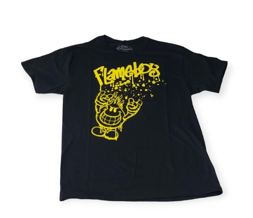 World Industries Flame Boy Graffiti Skateboard T-Shirt Mens Size M Medium Unisex T-Shirt XL