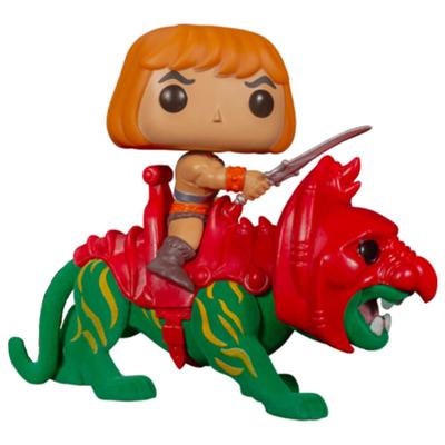 He-Man auf Battlecat Flocked US Exclusive Pop! Fahrt