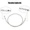 24/36 inch Throttle Gas Cable Kit Stainless Steel Braided For 97-07 Chevrolet/Chevy LS1 Engine 4.8L 5.3L 5.7L 6.0L
