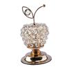 Beads Apples Modern Table Centerpiece Decor Artificial Fruit Figurine Statue Crystal Ornament for