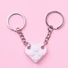 Keychain Couples Key Ring Blocks Show Love for Valentine's Day Anniversaries Birthdays Gifts for Boyfriend Girlfriend