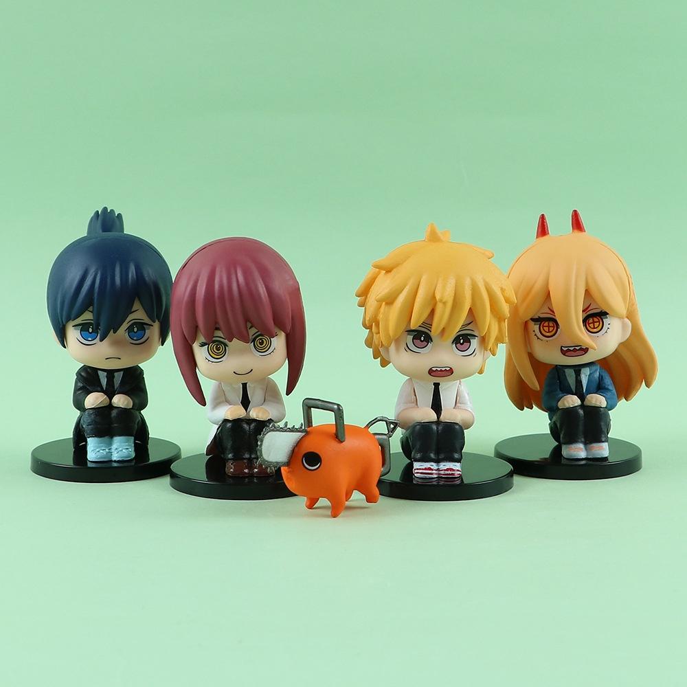 Anime Character Electric Chainsaw Man Toy Figures 5 Unique And Meticulously Crafted Figures. Perfect For Anime Collectors And Enthusiasts.
