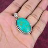 Arizona Turquoise Gemstone Pendant, 925 Solid Sterling Silver Pendant Jewelry, Handmade Antique Jewelry Gift For Mother