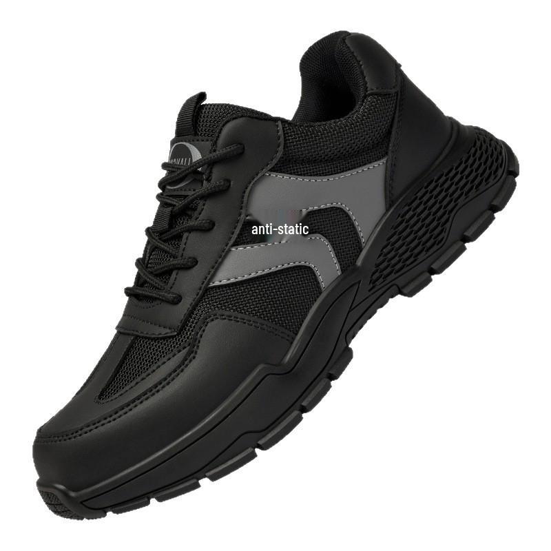 

Anti-Static Dustproof Steel Toe Safety Shoes - Non-Slip, Anti-Smash, Anti-Puncture Work Footwear Model 88862 Black; Size 38