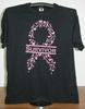 SURVIVOR Surrounded by Pink Ribbons 100% Cotton T-shirt Mens Tees Top XL, Black