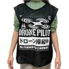 Habusu Unmanned Aerial Vehicle (Drone) Pilot Bibs, Black, XXL, for Safety and Security When Operating a Drone