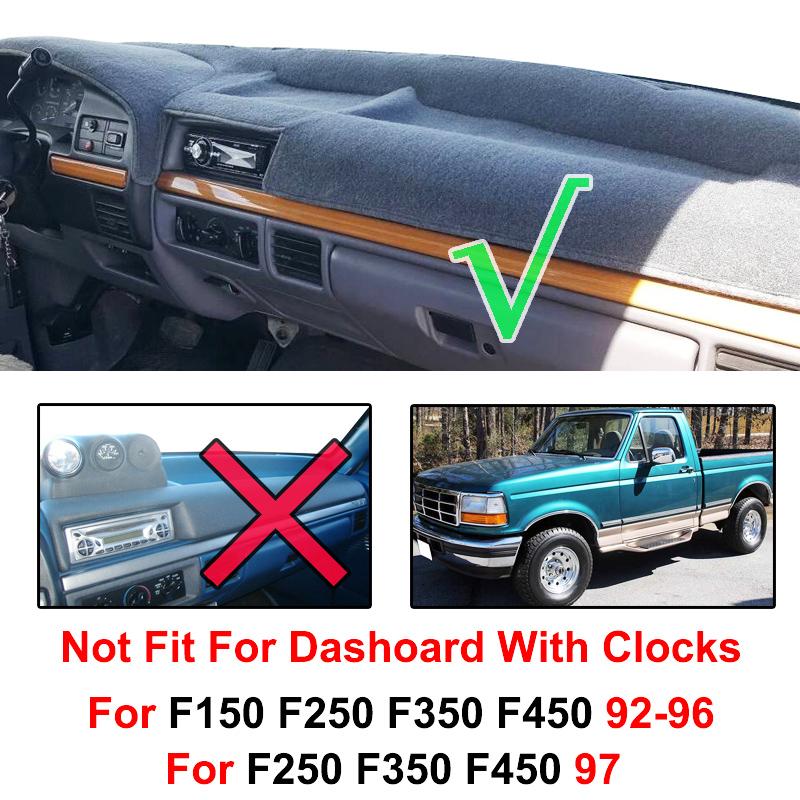 

Для Ford F150 F250 F350 1992 1993 1994 1995 1996 коврик для приборной панели чехол для приборной панели антигрязный коврик ковер защита автомобильные аксессуары