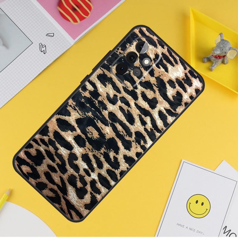African Leopard Print Case For Samsung Galaxy A36 A16 A56 A06 A54 A34 A14 A13 A53 A12 A22 A32 A52 A35 A17 A15 A55