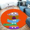 Hey Duggee Round Area Rug,Carpet Rug for Living Room Bedroom Sofa Playroom Decor,Non-slip Floor Mat