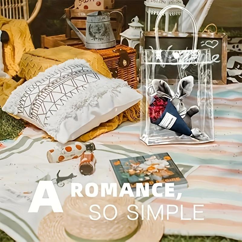 12Pcs Transparent Party Gift Bags - Reusable for Halloween, Christmas, Weddings & Birthdays - Handheld Totes for Small Business, Favors & Decor