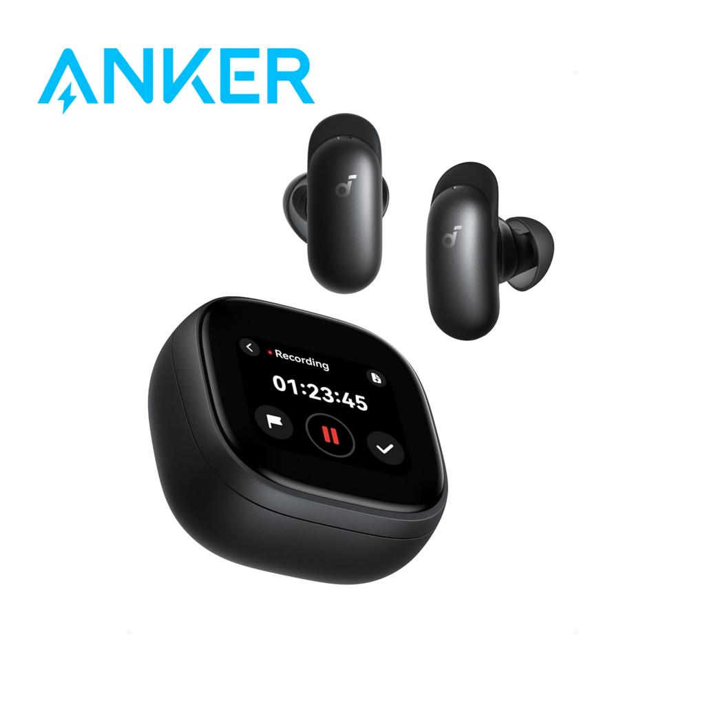 Soundcore Anker Liberty 5 Pro Max Wireless Earbuds, AI Note-Taker for in-Person Meetings Whisper-Clear Calls, ANC, D104