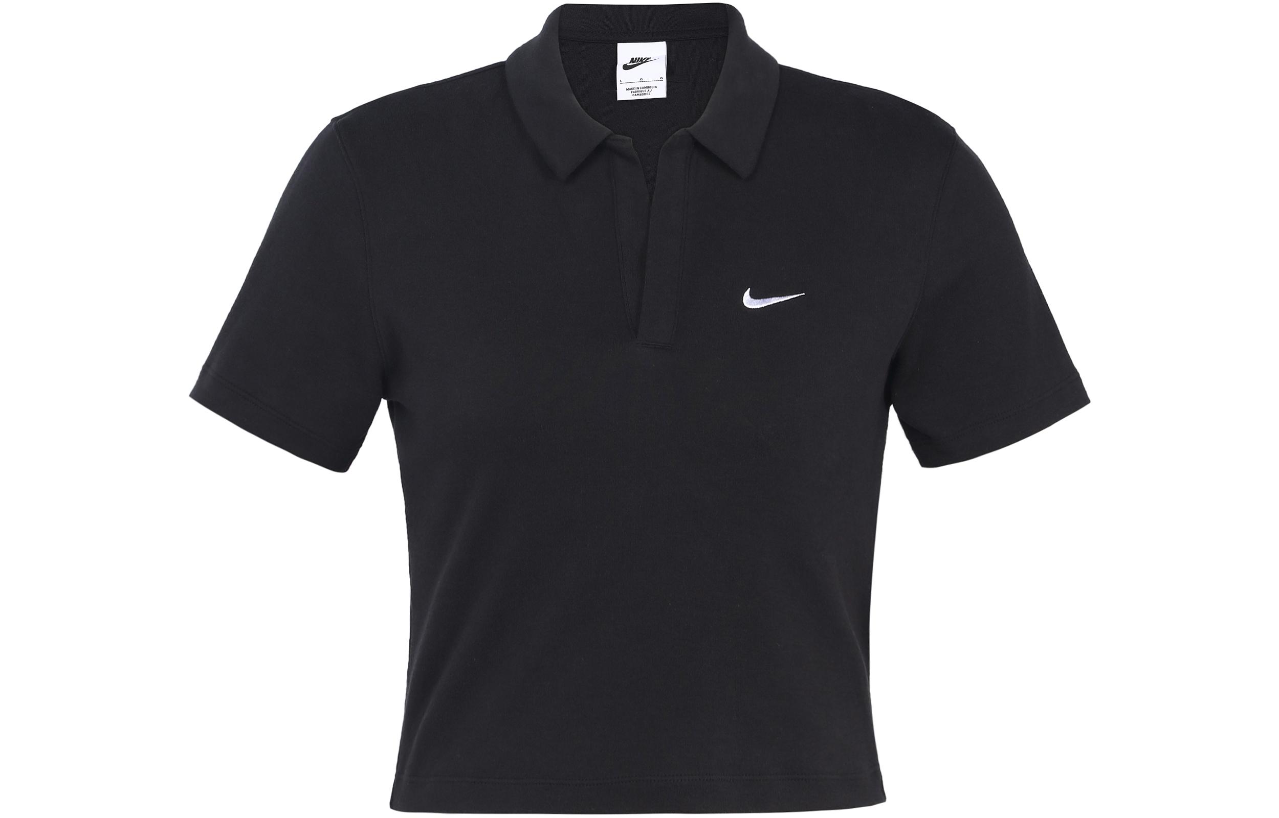 Nike Sportswear Essentials Polo Shirt Women s Black DV7885-010 XXL