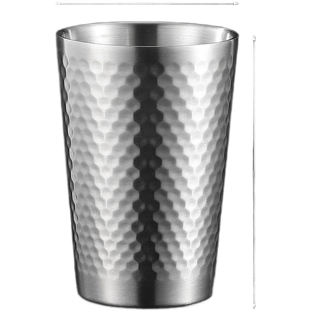 Doppelwandiger Becher Hämmeroptik Dickwandiger Edelstahlbecher