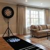 Vintage Dartboard Logo Dart Mat With Measuring Lines Non Slip Anti Damage Long Game Floor Rug Professional Indoor Dart